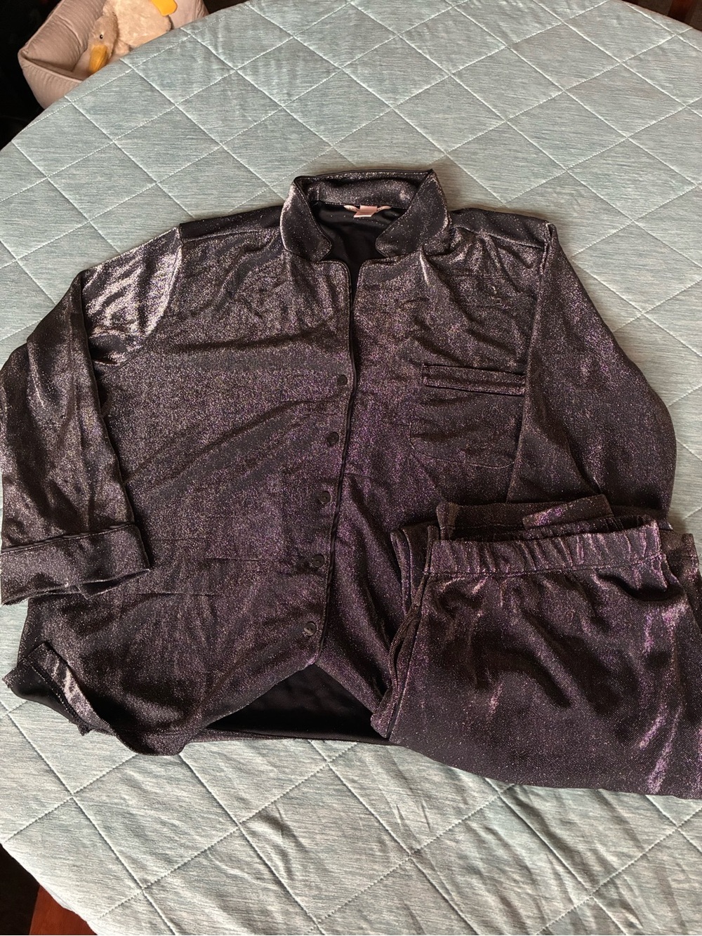 Victoria Secret Black Shimmery Pjs set